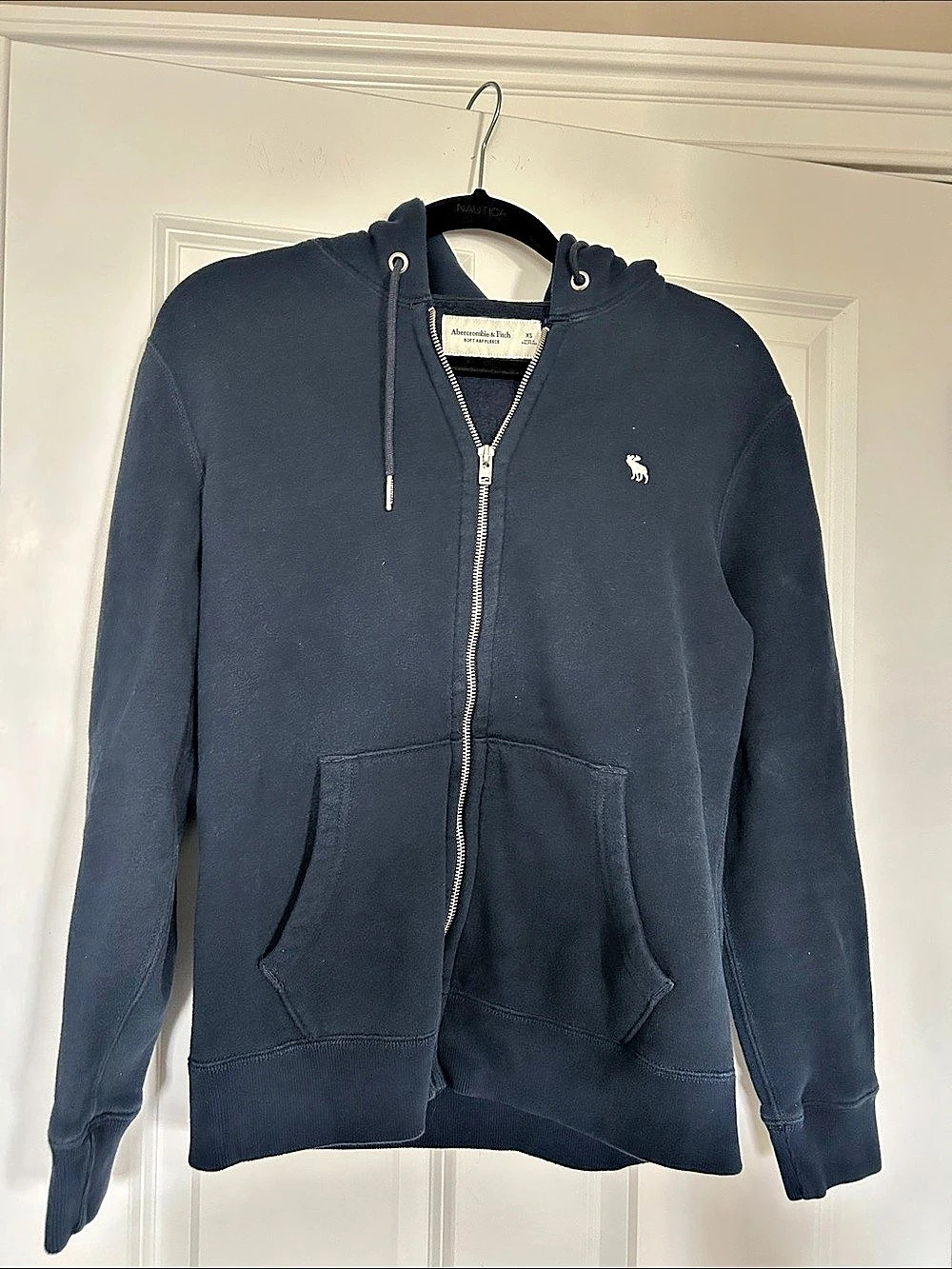 Abercrombie & Fitch Soft A&F Fleece Full-Zip Hoodie Black XS